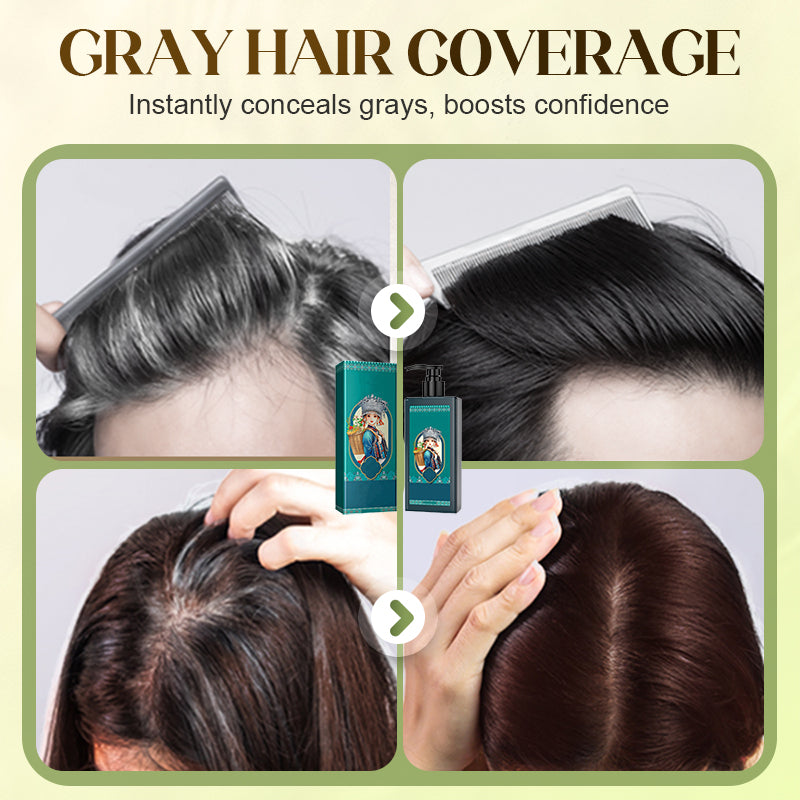 🌿 ACHETEZ 2, OFFERT 1 ! ✨ Colorant Capillaire aux Extraits Végétaux pour Cheveux Blancs - Formule Naturelle aux Botaniques Nourrissants pour une Couleur Éclatante sans Dommage 💆‍♀️💫