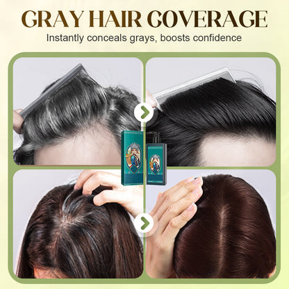 🌿 ACHETEZ 2, OFFERT 1 ! ✨ Colorant Capillaire aux Extraits Végétaux pour Cheveux Blancs - Formule Naturelle aux Botaniques Nourrissants pour une Couleur Éclatante sans Dommage 💆‍♀️💫