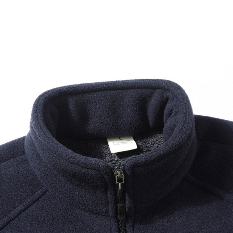 Veste décontractée avec doublure en peluche pour homme, coupe ample