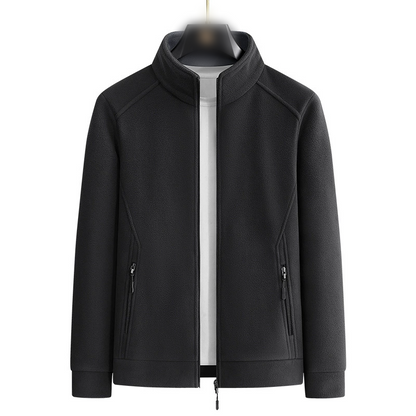 Veste décontractée avec doublure en peluche pour homme, coupe ample