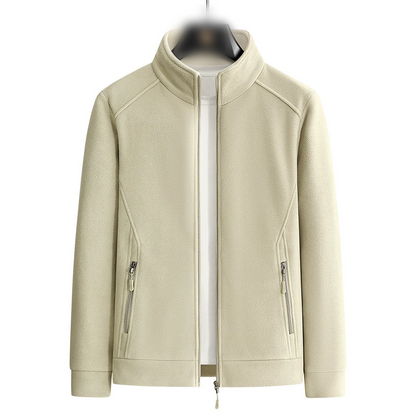 Veste décontractée avec doublure en peluche pour homme, coupe ample