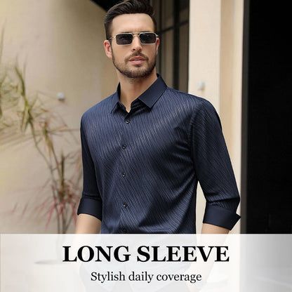 Chemise à Manches Longues Décontractée Tendance pour Homme