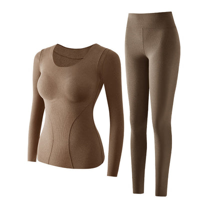 Ensemble de Sous-Vêtements Thermiques avec Soutien-Gorge Intégré pour Femme