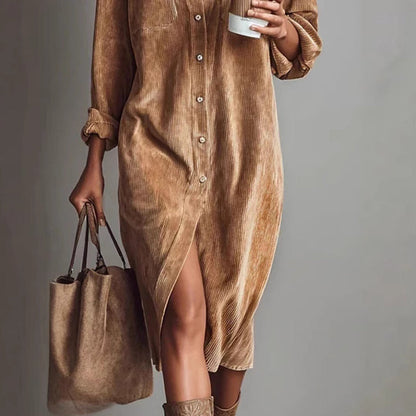 Robe chemise décontractée pour femmes