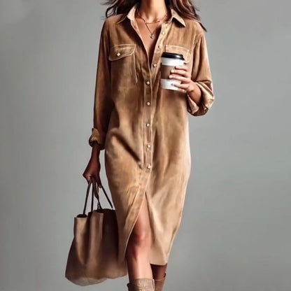 Robe chemise décontractée pour femmes