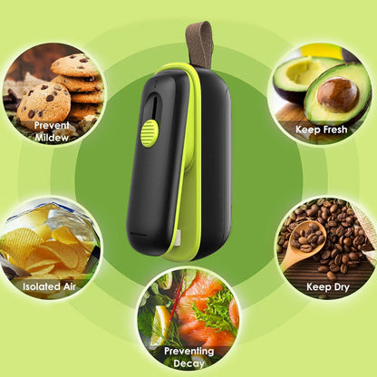 Scelleuse de sacs à chaud portable 2 en 1 avec coupeur