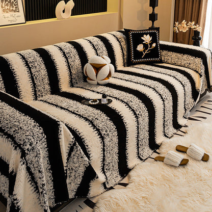 🛋️ 65% DE RÉDUCTION! ✨ Housse de Canapé en Peluche Douce - Protection Antidérapante avec Élastiques pour un Confort et un Style Maximum 🏠🌟