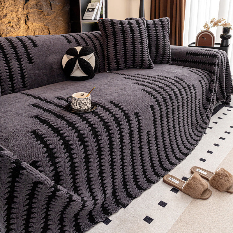 🛋️ 65% DE RÉDUCTION! ✨ Housse de Canapé en Peluche Douce - Protection Antidérapante avec Élastiques pour un Confort et un Style Maximum 🏠🌟