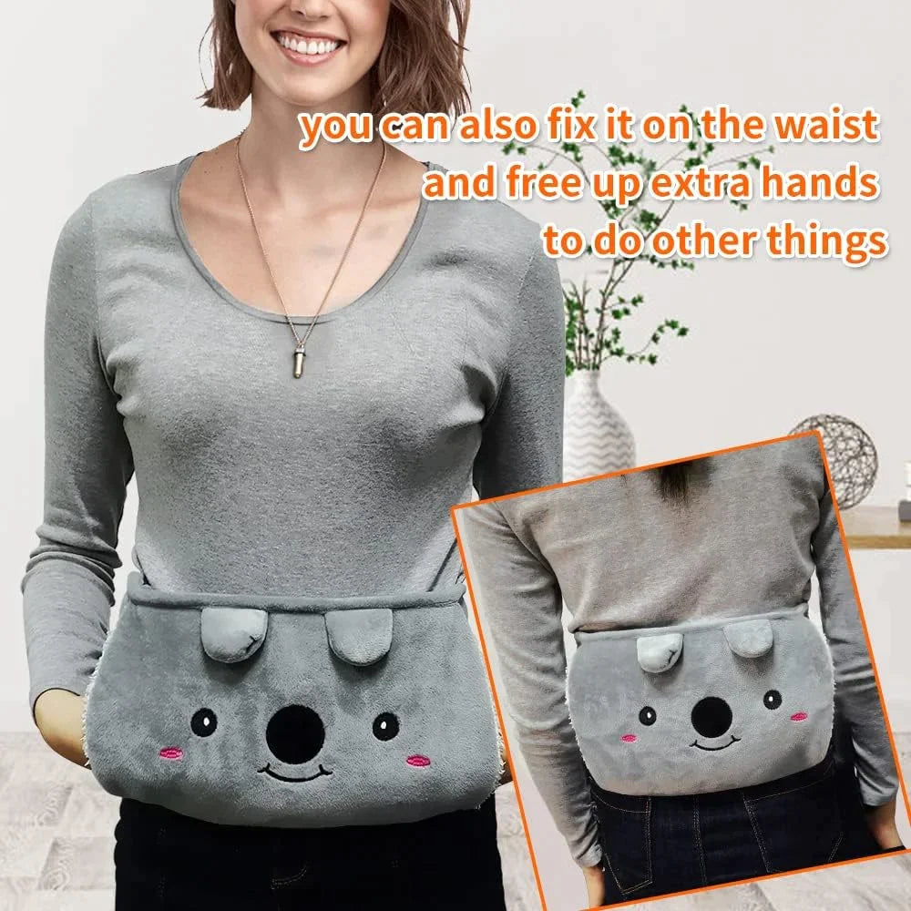 🎁 Soldes de Noël Précoces - 49% DE RÉDUCTION 💖 Ceinture Bouillotte en Peluche Rechargeable