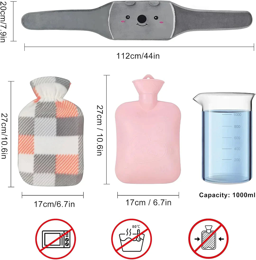 🎁 Soldes de Noël Précoces - 49% DE RÉDUCTION 💖 Ceinture Bouillotte en Peluche Rechargeable