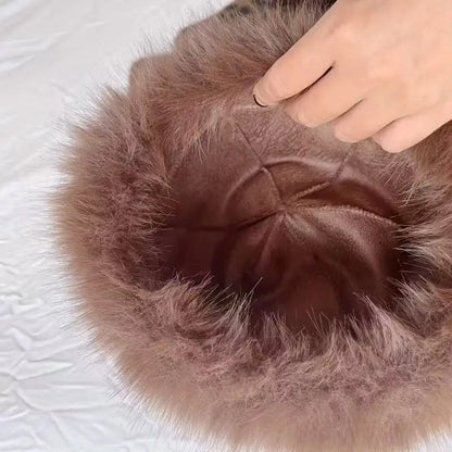 Ensemble 2 Pièces – Bonnet et Écharpe en Peluche à Imprimé Léopard