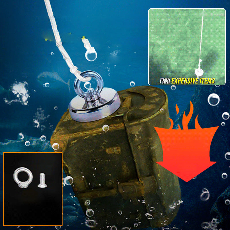 🧲Ensemble de Aimant de Sauvetage Magnétiques pour Grandes Profondeurs：Découvrez des trésors métalliques perdus ! 💰🧲