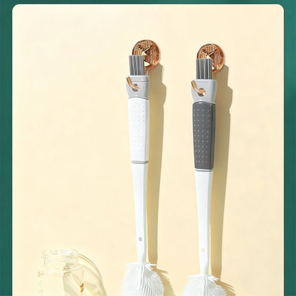 🔥Offre à durée limitée-Brosse de nettoyage en silicone à manche long détachable