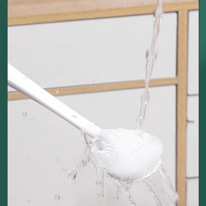 🔥Offre à durée limitée-Brosse de nettoyage en silicone à manche long détachable