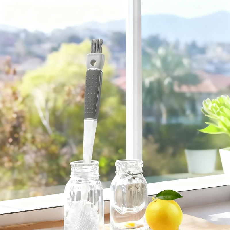 🔥Offre à durée limitée-Brosse de nettoyage en silicone à manche long détachable