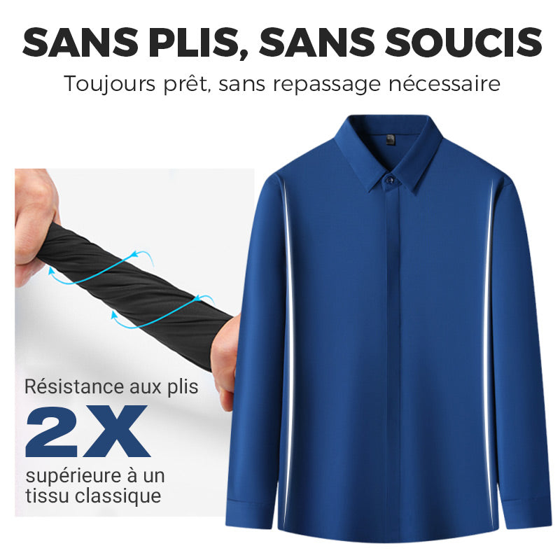 Chemise Habillée Extensible Infroissable pour Hommes
