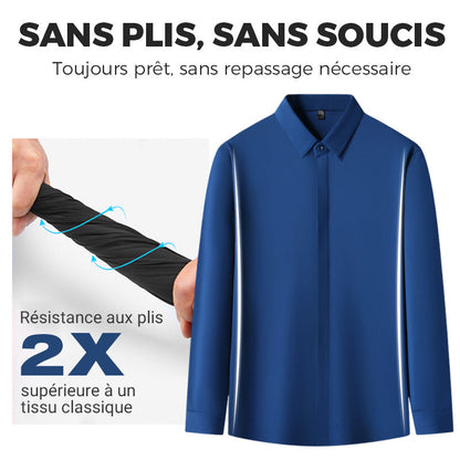 Chemise Habillée Extensible Infroissable pour Hommes