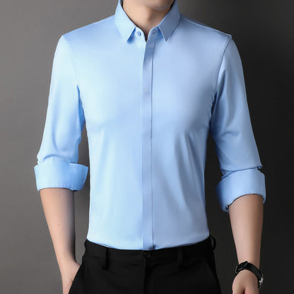 Chemise Habillée Extensible Infroissable pour Hommes