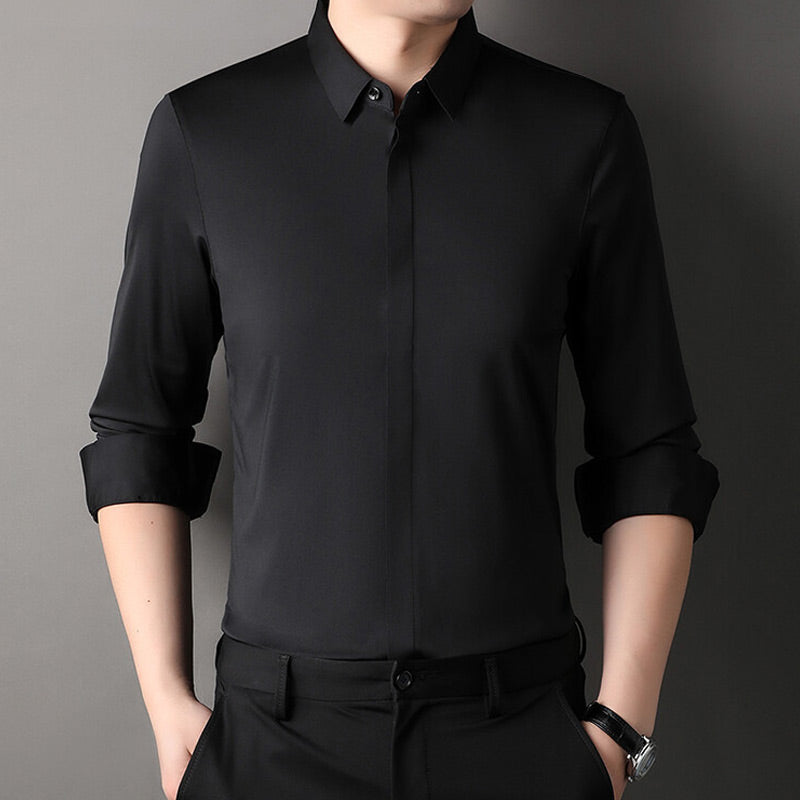 Chemise Habillée Extensible Infroissable pour Hommes