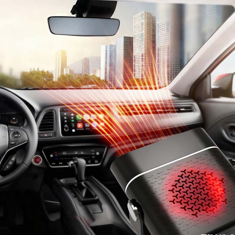 Calentador portátil para coche 2 en 1 con rotación 360°