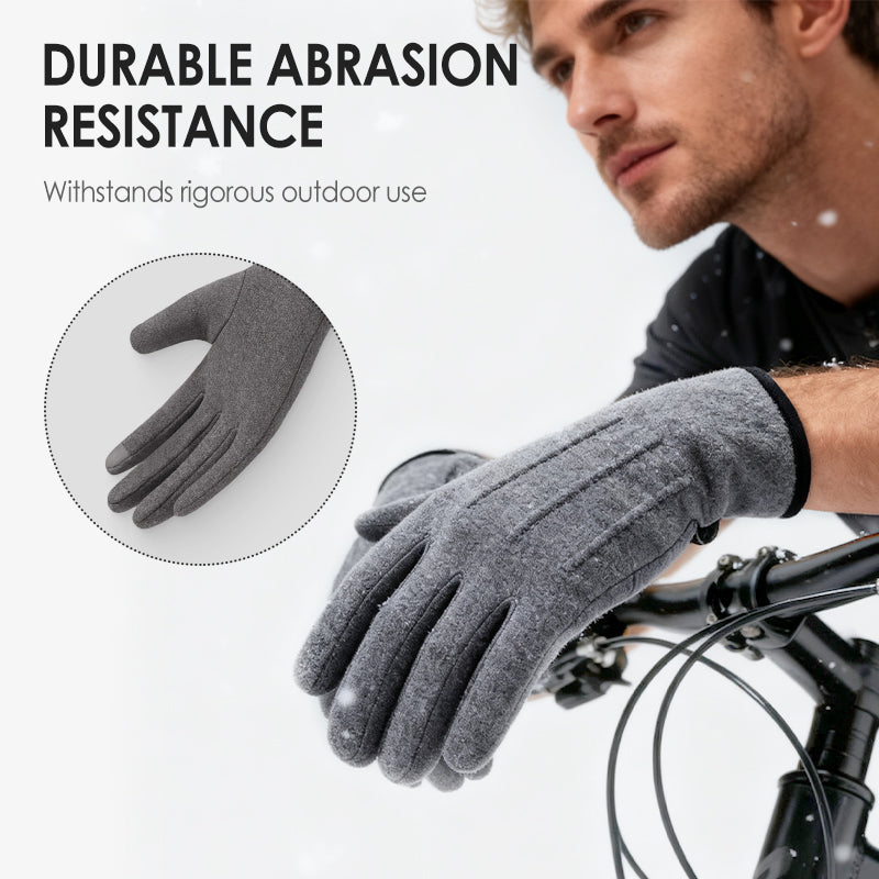 Gants chauds et coupe-vent avec fonction écran tactile et prise antidérapante