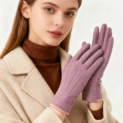 Gants chauds et coupe-vent avec fonction écran tactile et prise antidérapante