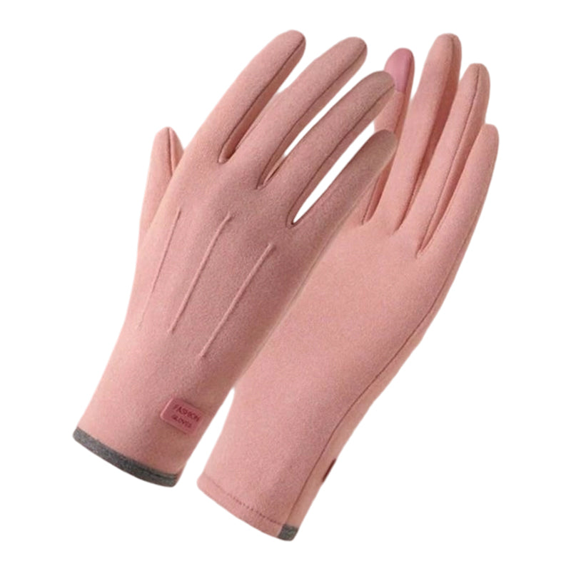 Gants chauds et coupe-vent avec fonction écran tactile et prise antidérapante