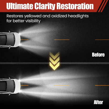 Rénovateur de phares de voiture professionnel 180 ml avec éponge