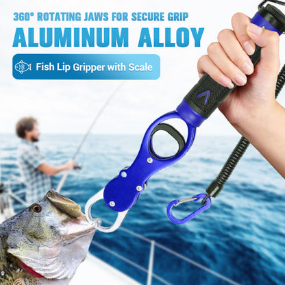 🎣Soldes exceptionnels 50 % de réduction💥Pince à poisson en alliage d'aluminium avec balance