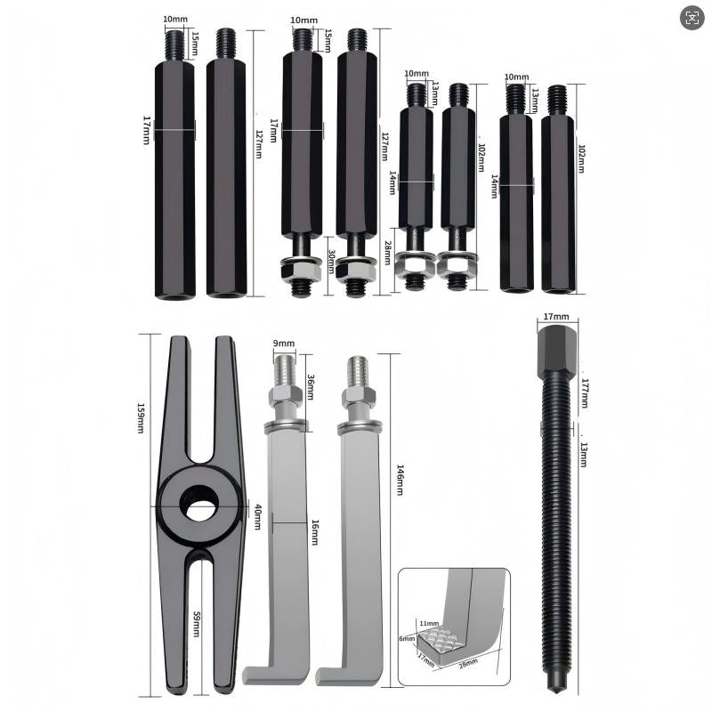 🔧40% DE RÉDUCTION! ✨ Kit d'Extracteur de Roulement 5 Tonnes - avec Coffret de Rangement pour Démontage de Roulements et Joints 🛠️Livraison gratuite📦