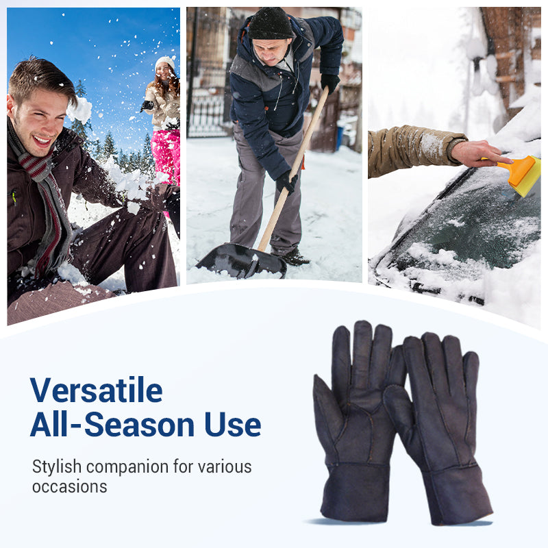 🎄✨Soldes de Noël à durée limitée🎁Gants chauds double épaisseur 100 % laine douce