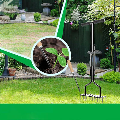 Aérateur pour pelouse, conception automatique pour nettoyer la saleté et les feuille