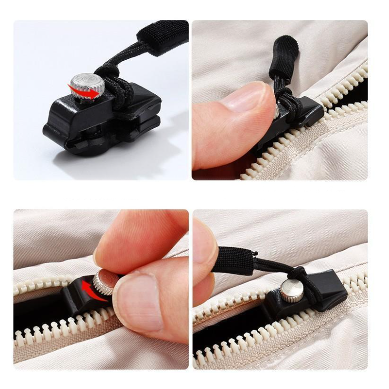 🔥 62% DE RÉDUCTION ! ✨ Kit Réparation Fermeture Éclair 10 Pièces - Installation par Clipsage, Glissement Fluide, Plastique Haute Résistance 🔧⛓