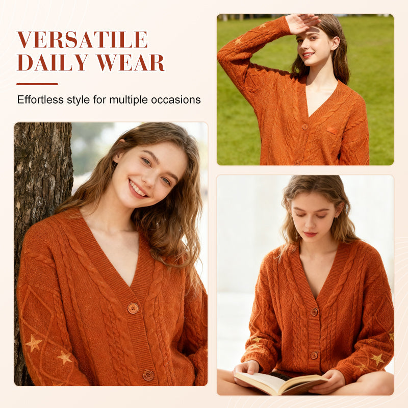 Gilet en Tricot à Boutons pour Femme