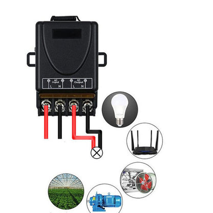 Interrupteur de commande à distance sans fil et kit récepteur, sans câblage