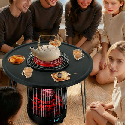 Chauffage électrique multifonctionnel à commande vocale pour usage intérieur