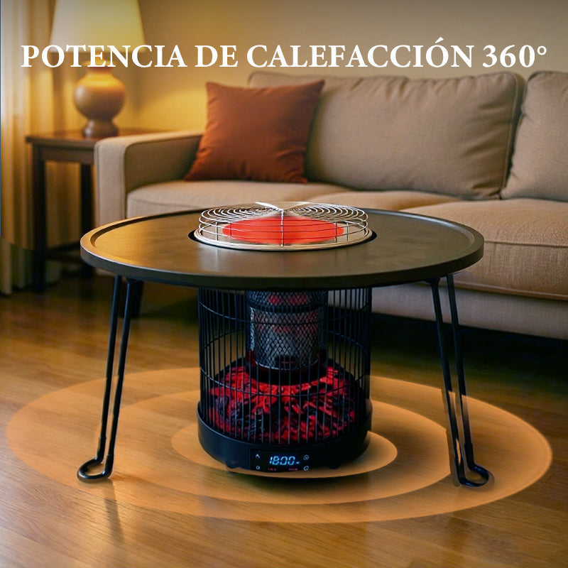 Chauffage électrique multifonctionnel à commande vocale pour usage intérieur