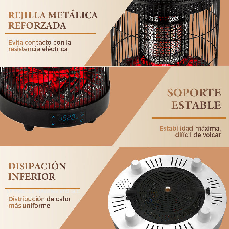 Chauffage électrique multifonctionnel à commande vocale pour usage intérieur