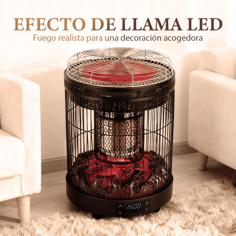 Chauffage électrique multifonctionnel à commande vocale pour usage intérieur