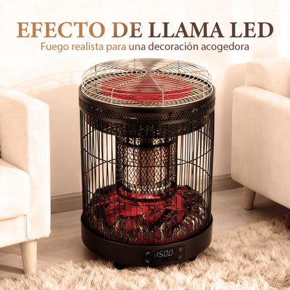 Chauffage électrique multifonctionnel à commande vocale pour usage intérieur