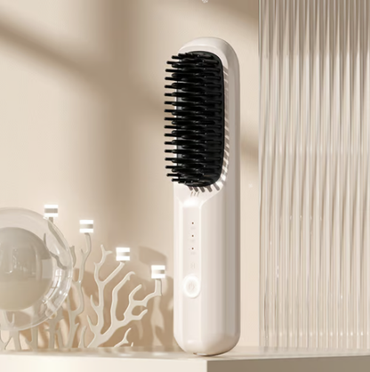 Peigne à Lisser les Cheveux Sans Fil à Ions Négatifs USB
