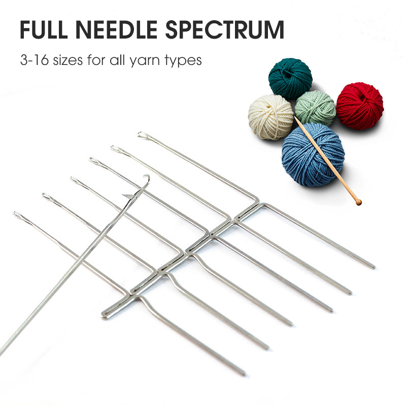 Crochets à tricoter avec languette pour pulls