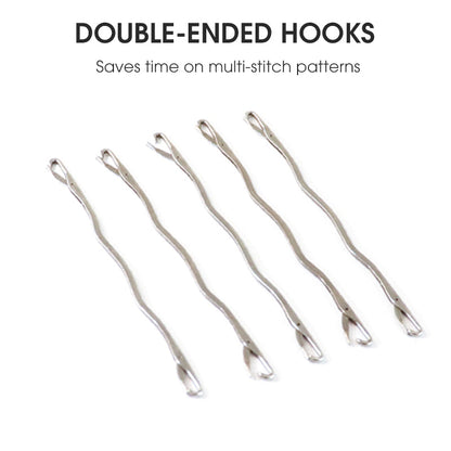 Crochets à tricoter avec languette pour pulls