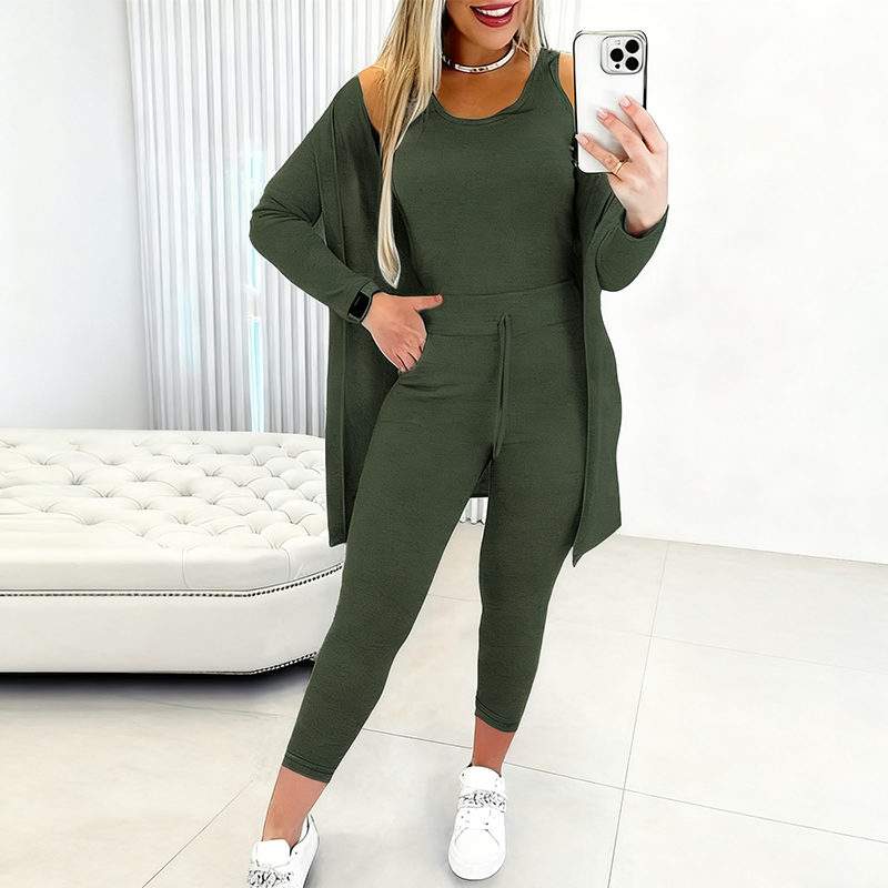 💕Ensemble 3 pièces décontracté et élégant pour femme