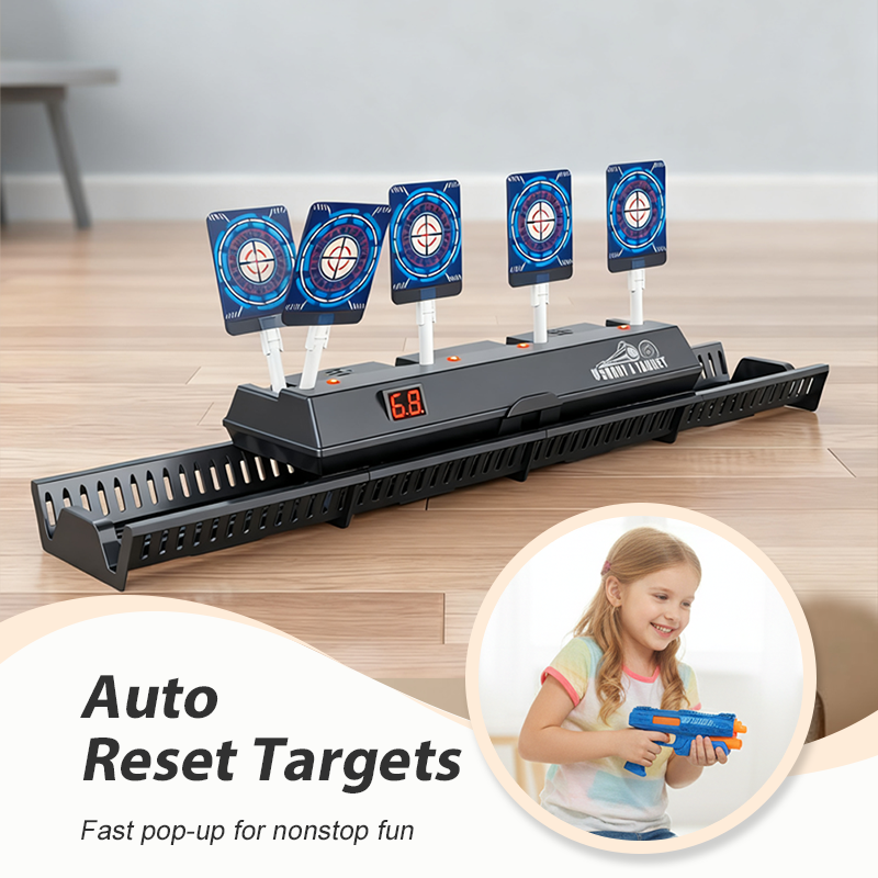⏳Offre spéciale à durée limitée⏰Jeu de Cibles de Tir Automatique avec Rail Mobile