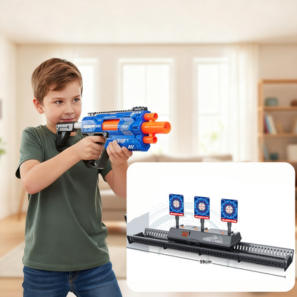 ⏳Offre spéciale à durée limitée⏰Jeu de Cibles de Tir Automatique avec Rail Mobile