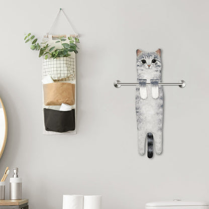 🎁DERNIER JOUR DE SOLDES 50% DE RÉDUCTION✨😺Serviette à main mignonne avec motif chat🐾
