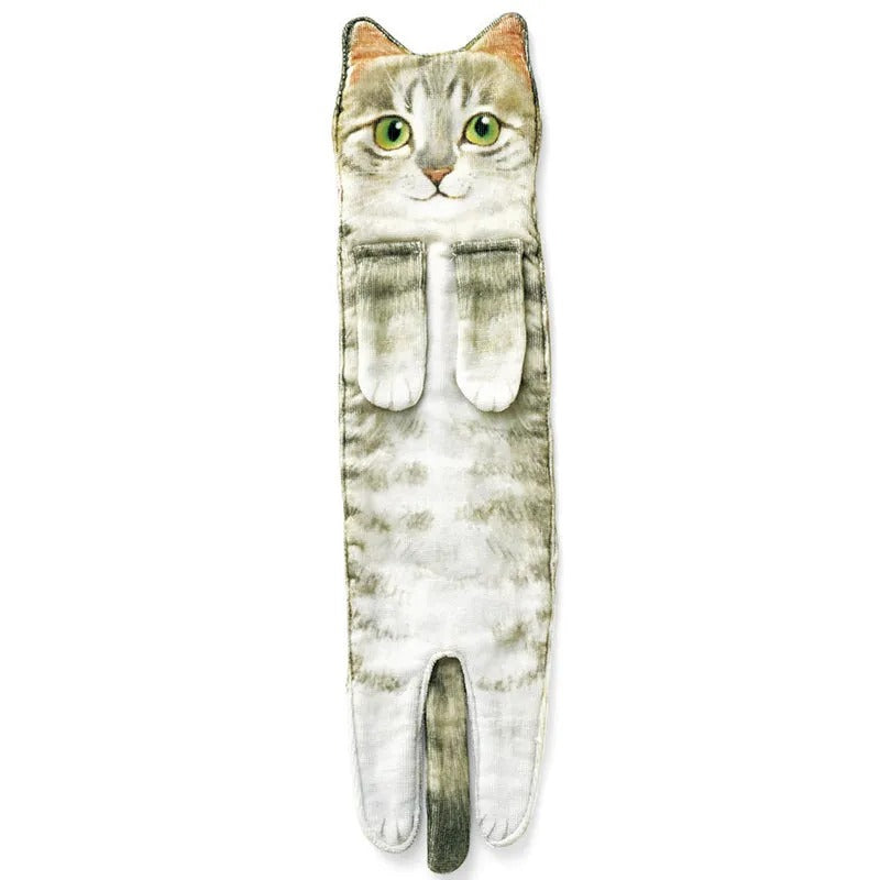 🎁DERNIER JOUR DE SOLDES 50% DE RÉDUCTION✨😺Serviette à main mignonne avec motif chat🐾