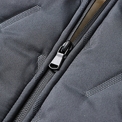 🎁Vente du dernier jour 40%OFF🔥 Veste d'hiver matelassée de men avec fausse doublure en toison