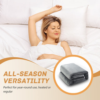 🛏️ 50% DE RÉDUCTION! ✨ Couverture Chauffante Électrique - 6 Niveaux de Chaleur pour un Confort Optimal en Hiver ❄️🔌